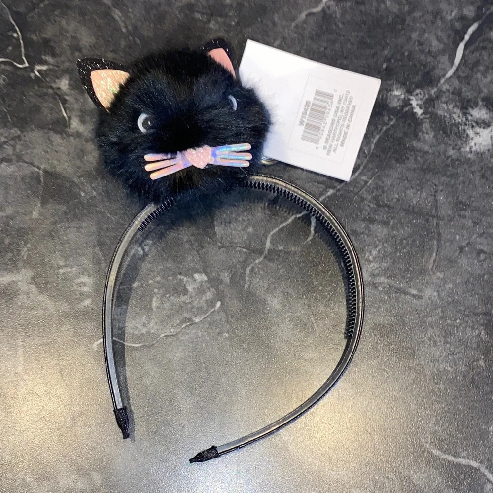 Kitty 🐈‍⬛ Cat Pom Pom Headband